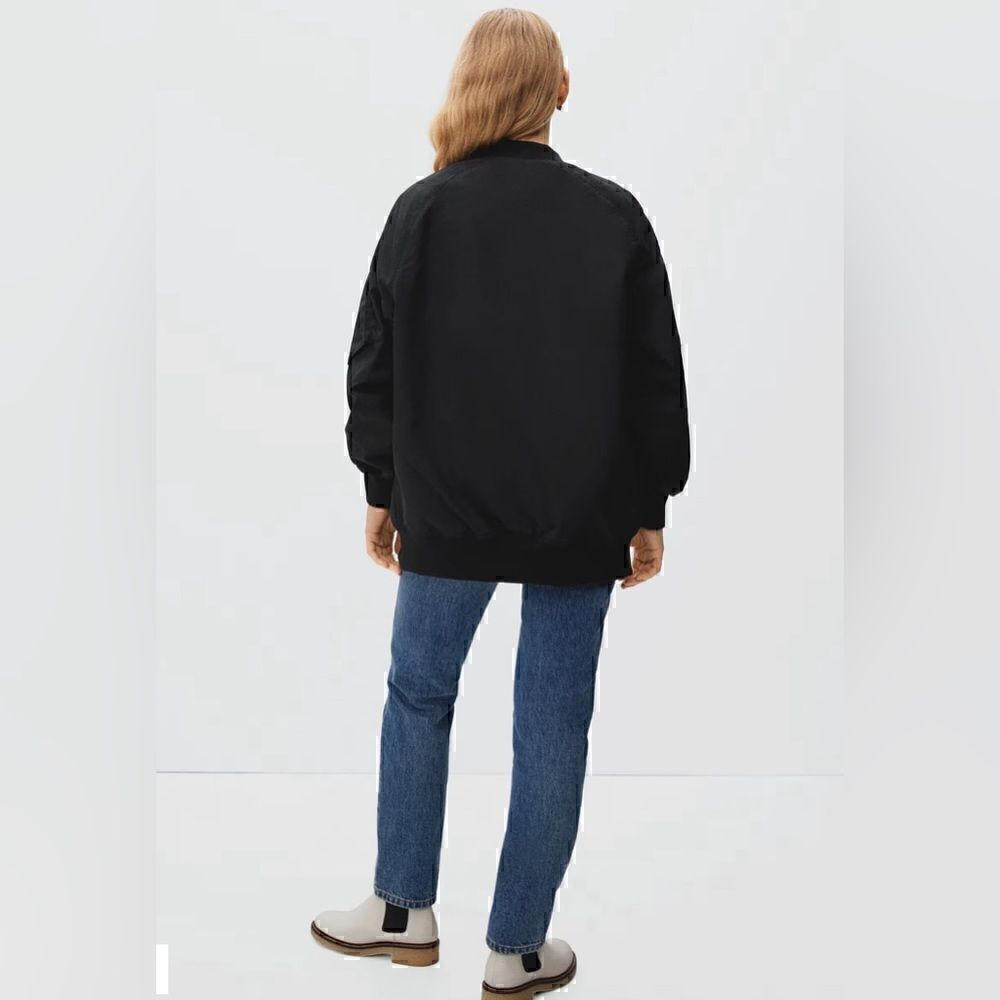 NWT Everlane The Bomber Jacket in Black Size XS - Picture 2 of 13